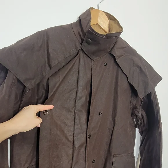 Driza-Bone Vintage Rider Weighted Oilskin Made In Australia 100% Cotton Medium - Picture 10 of 16